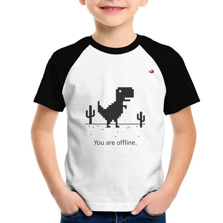 Camiseta Raglan Infantil You are offline