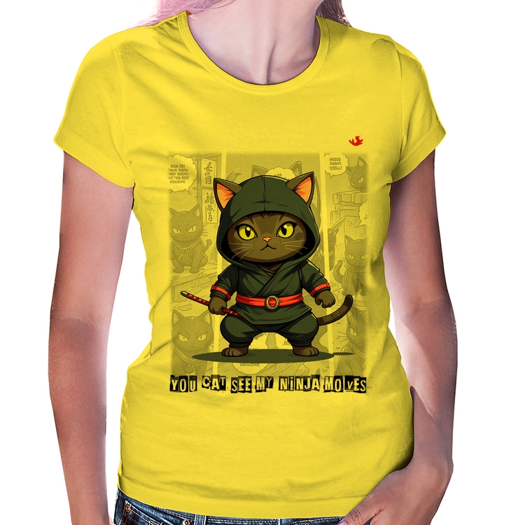 Baby Look You cat see my ninja moves - Amarela