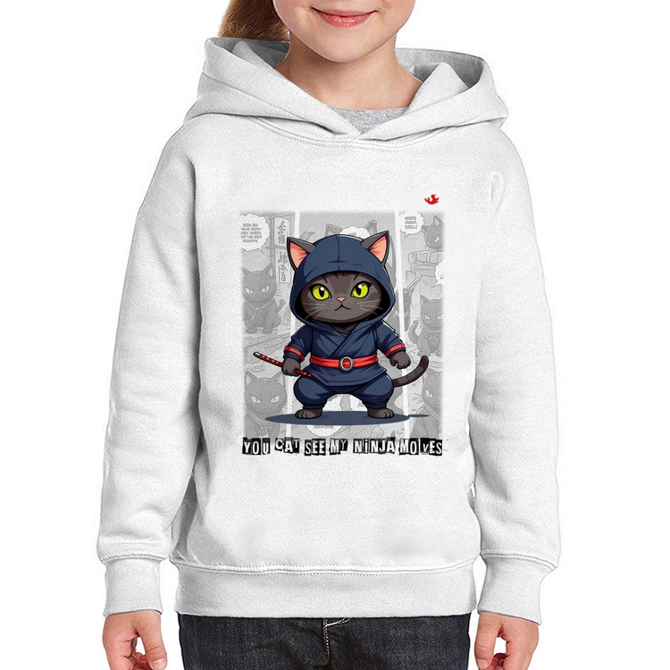 Moletom Infantil You cat see my ninja moves