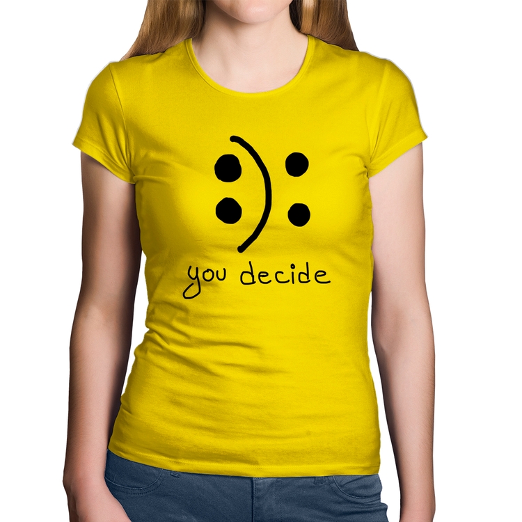 Baby Look Algodão You Decide - Amarela