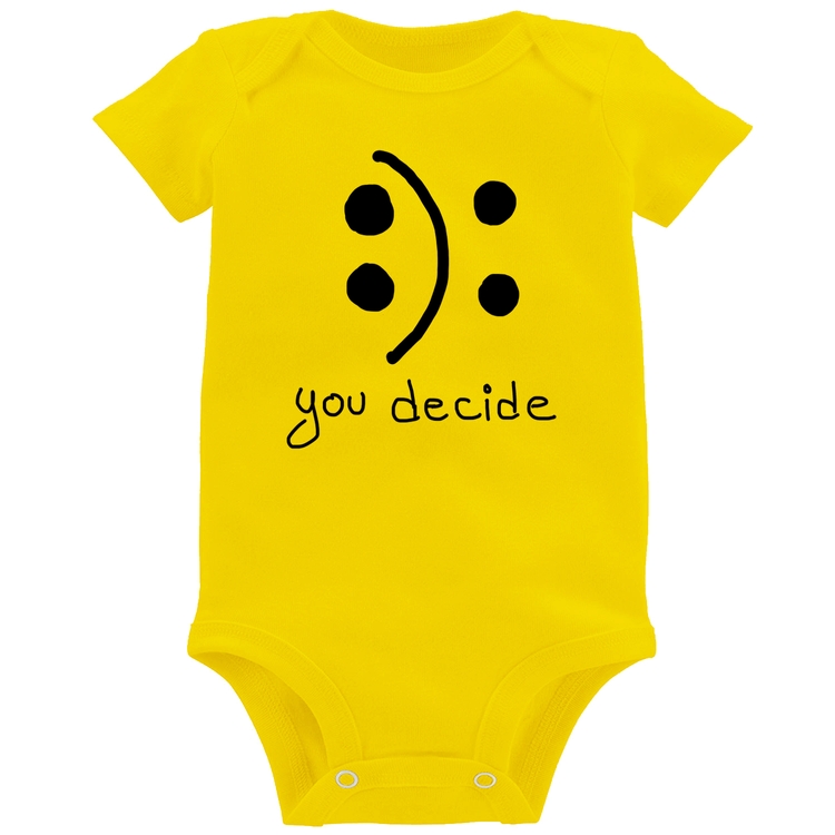 Body Bebê You Decide - Amarelo