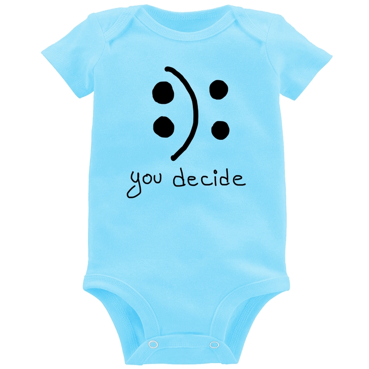 Body Bebê You Decide - Azul Bebê