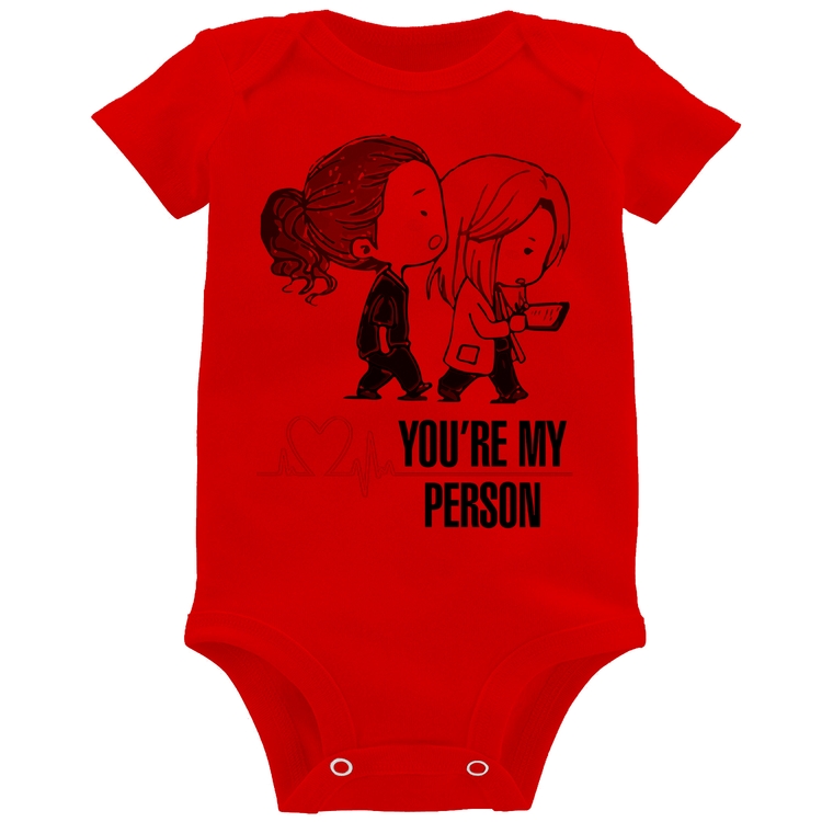 Body Bebê You're My Person - Vermelho
