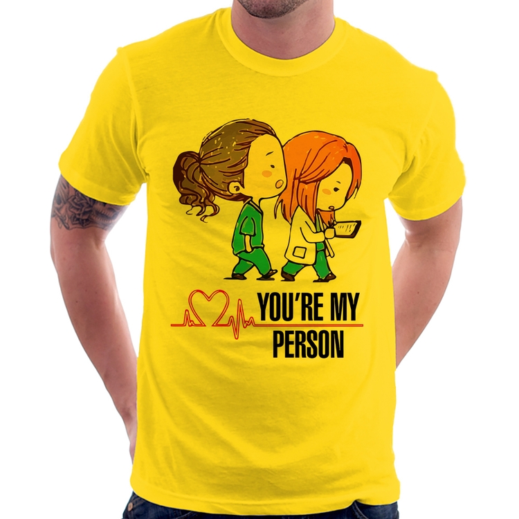 Camiseta You're My Person - Amarela
