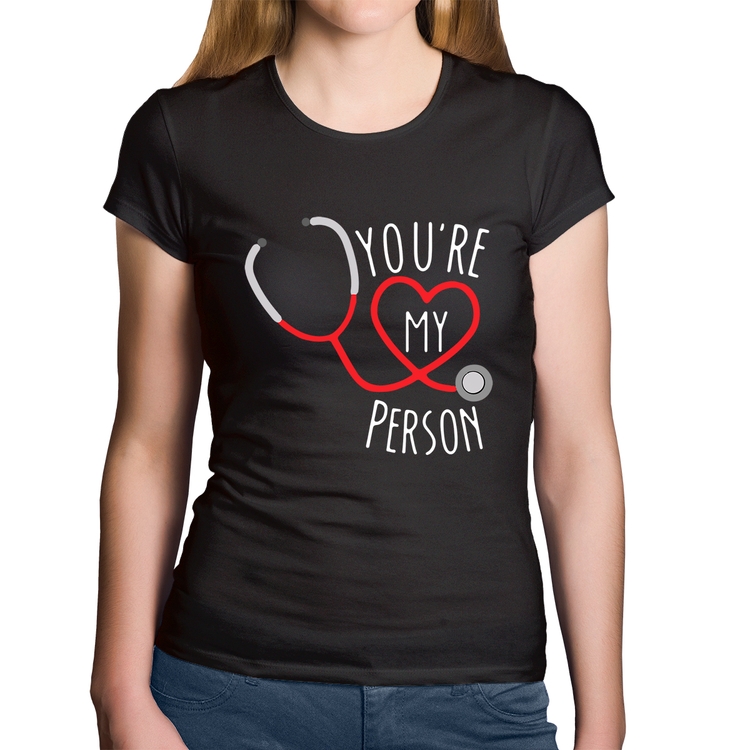 Baby Look Algodão You're My Person Coração