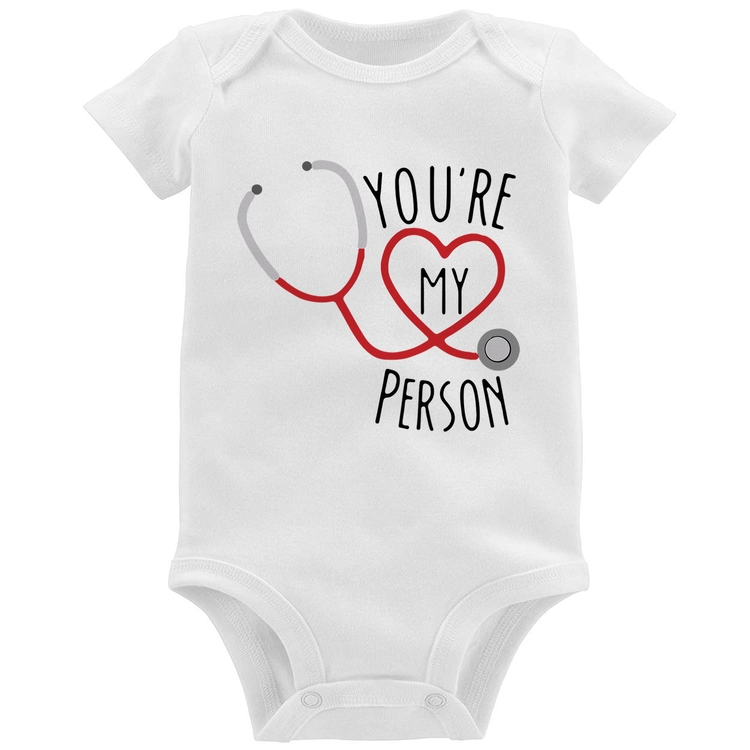 Body Bebê You're My Person Coração