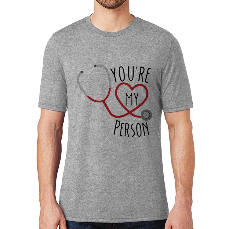 Camiseta You're My Person Coração - Cinza