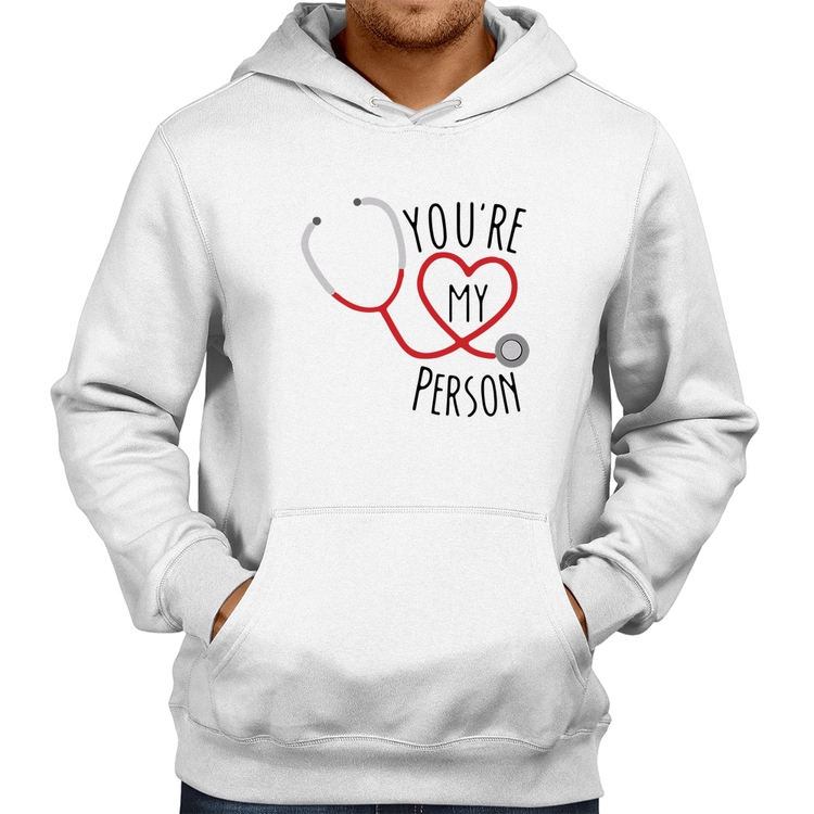 Moletom You're My Person Coração - Branco