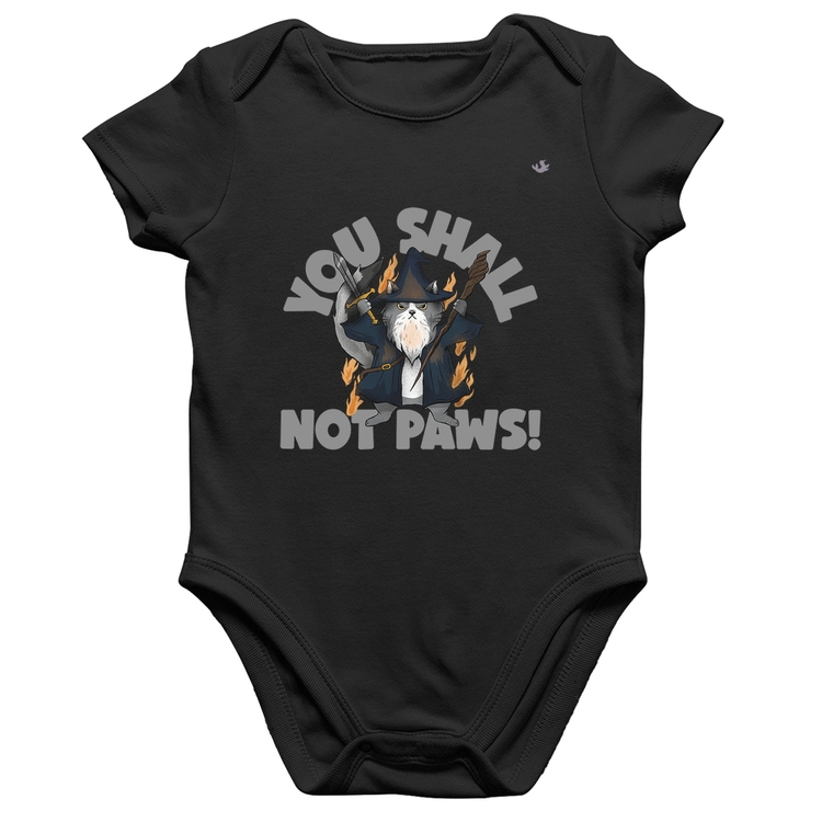Body Bebê Algodão You shall not paws