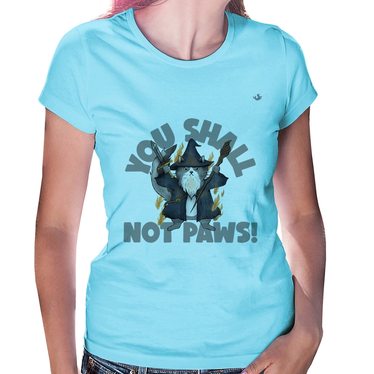 Baby Look You shall not paws - Azul Bebê