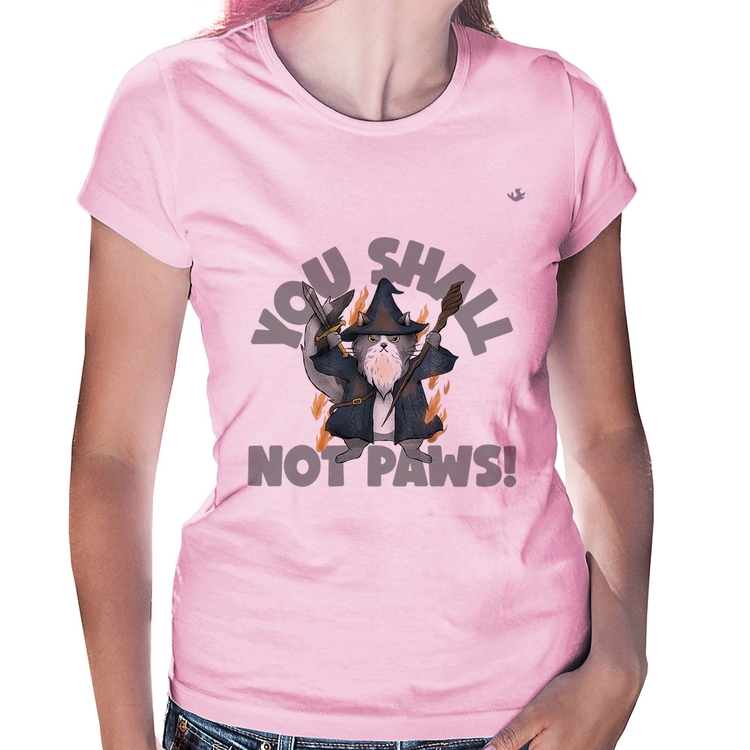 Baby Look You shall not paws - Rosa Bebê