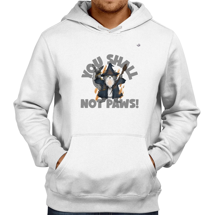Moletom You shall not paws - Branco