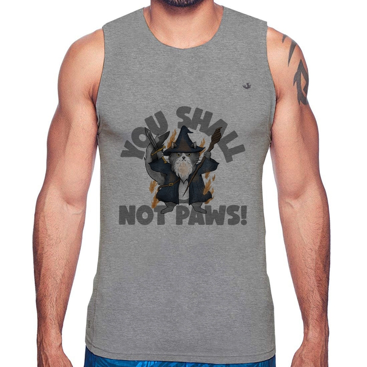 Regata You shall not paws - Cinza