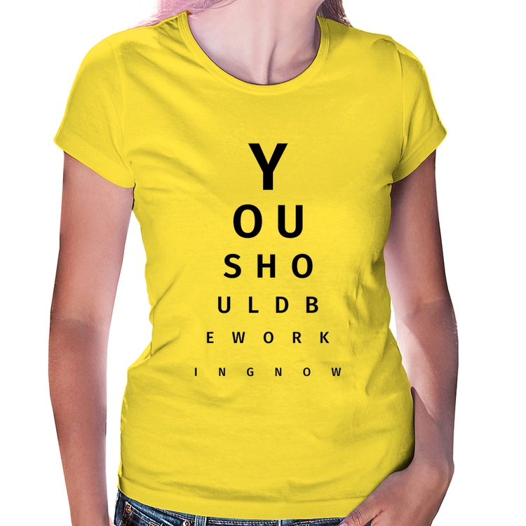 Baby Look You should be working now - Amarela