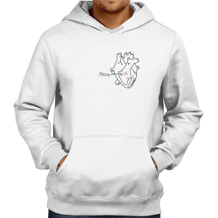 Moletom Your position in my heart - Branco