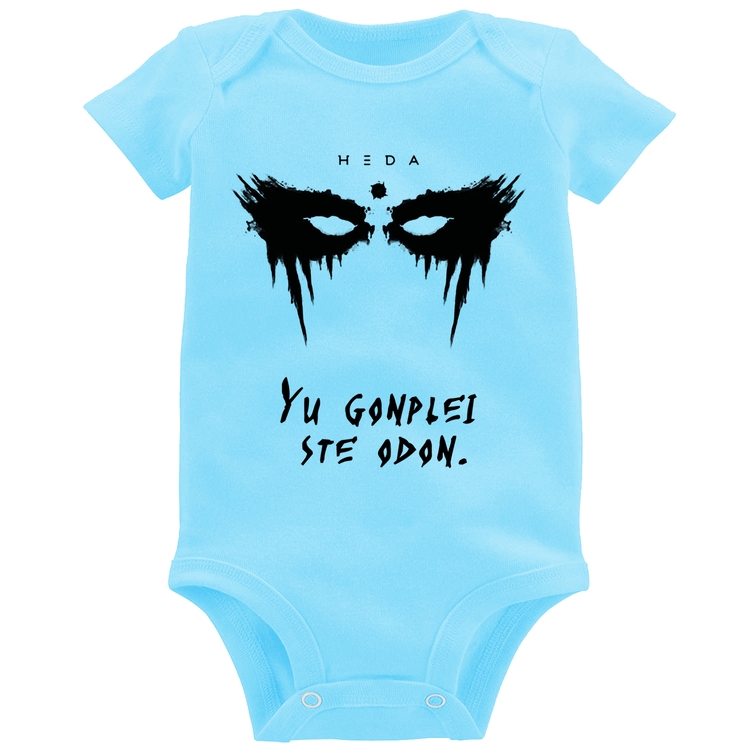 Body Bebê Yu Gonplei Ste Odon - Azul Bebê