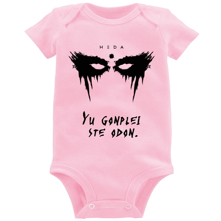 Body Bebê Yu Gonplei Ste Odon - Rosa Bebê