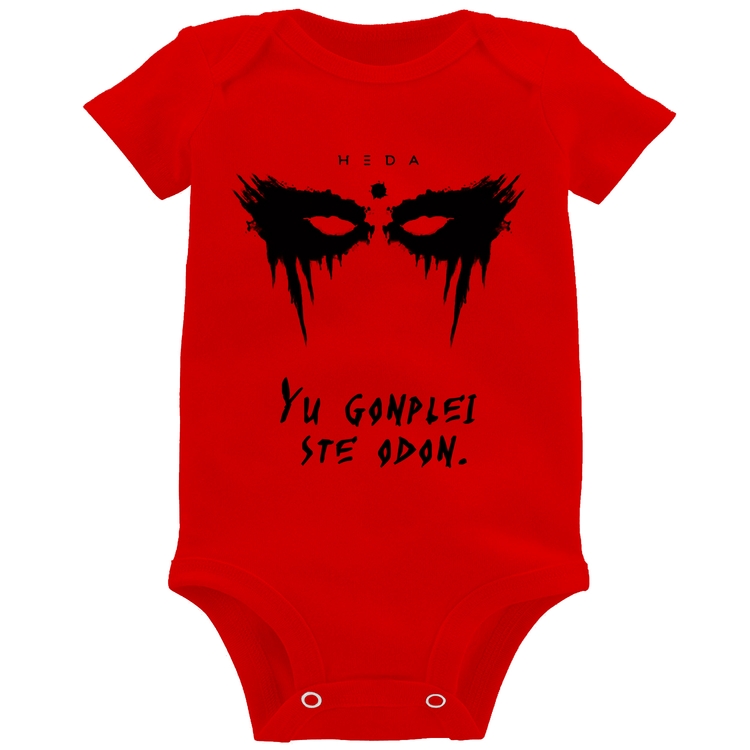 Body Bebê Yu Gonplei Ste Odon - Vermelho