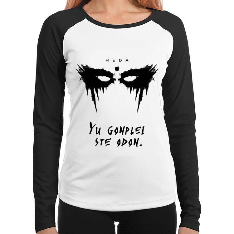 Baby Look Raglan Yu Gonplei Ste Odon Manga Longa