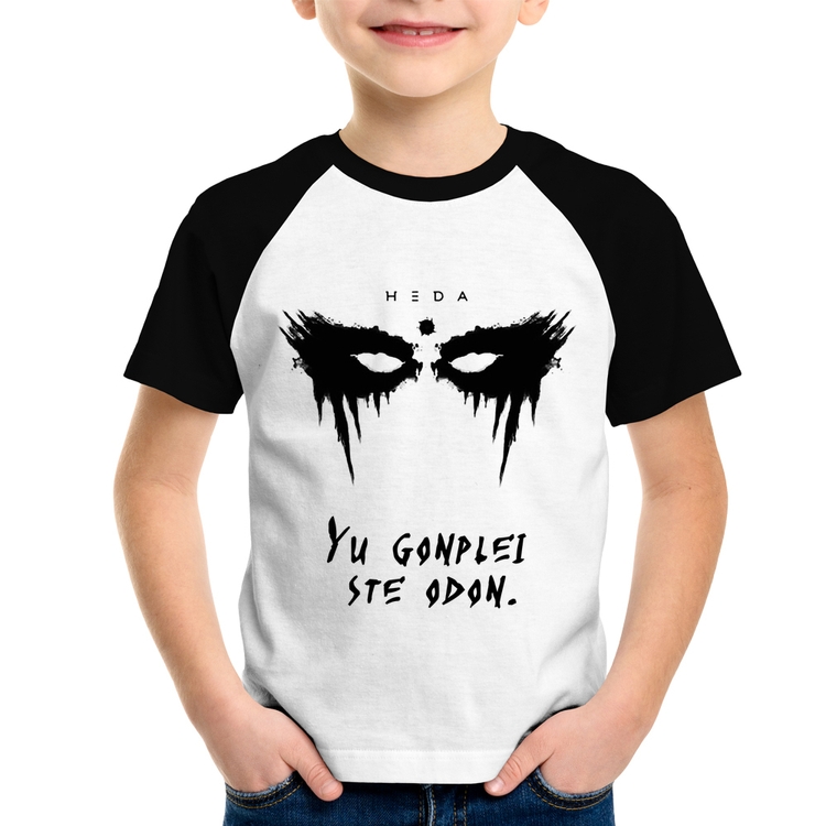 Camiseta Raglan Infantil Yu Gonplei Ste Odon