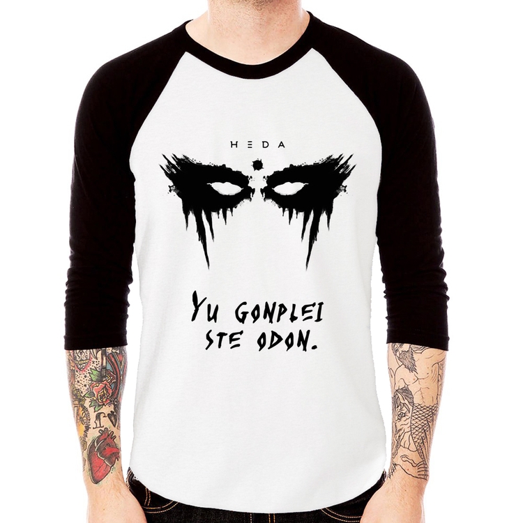Camiseta Raglan Yu Gonplei Ste Odon Manga 3/4